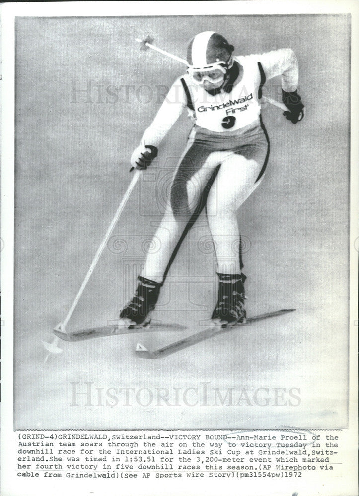 1972 Press Photo Ann-Marie Proell - Historic Images