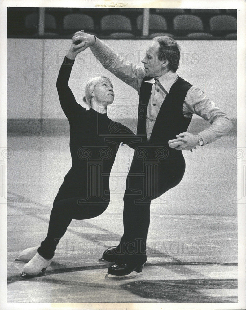 1979 Press Photo Oleg And Ludmilla Protopopov At Boston Garden - Historic Images