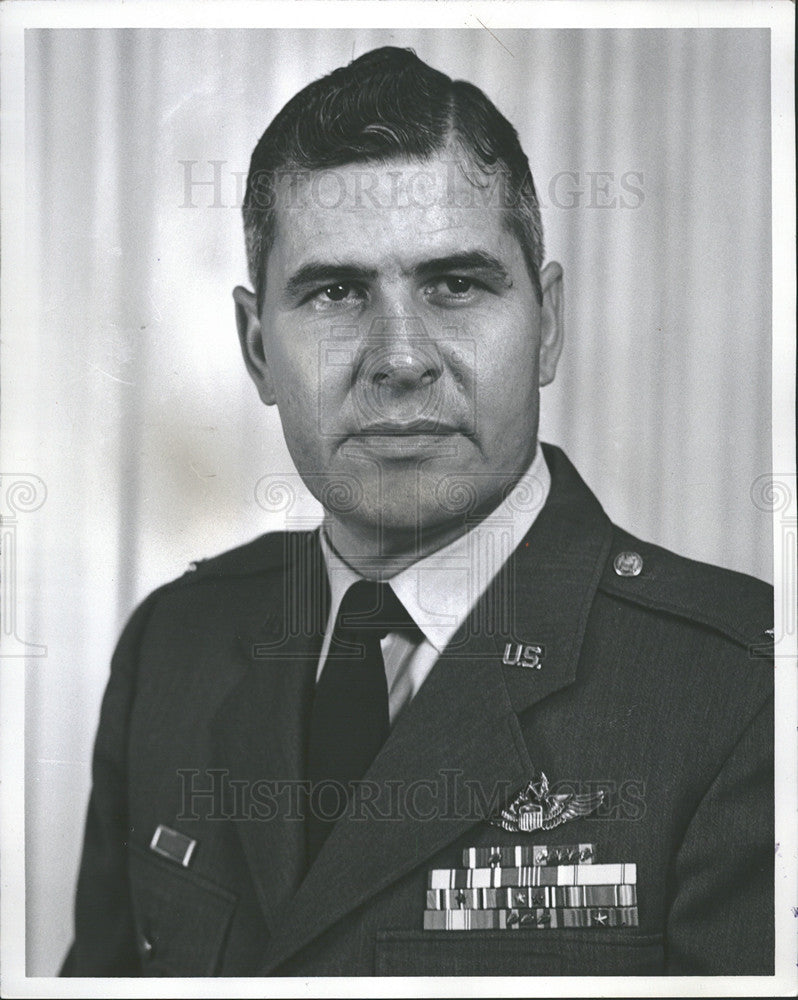 1962 Press Photo Col Ervin Wursten, Commander, 4045th Air Refueling Wing - Historic Images