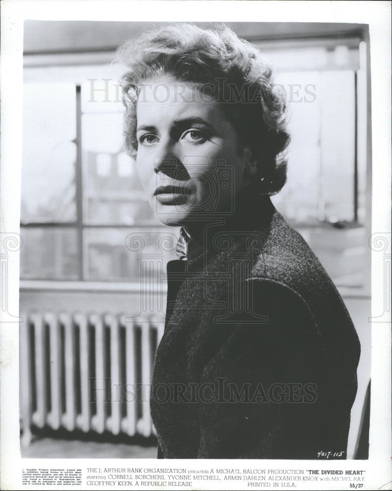 1955 Press Photo cornell Borchers the divided heart actress - Historic Images