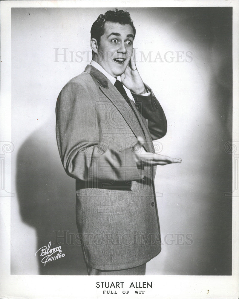 1954 Press Photo Stuart Allen Comedian Silver Cloud - Historic Images