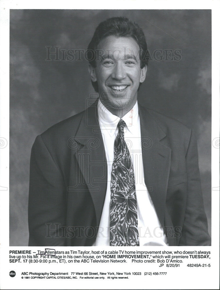 Undated Press Photo Tim Allen as Tim Taylor in &quot;Home Improvement&quot; - Historic Images