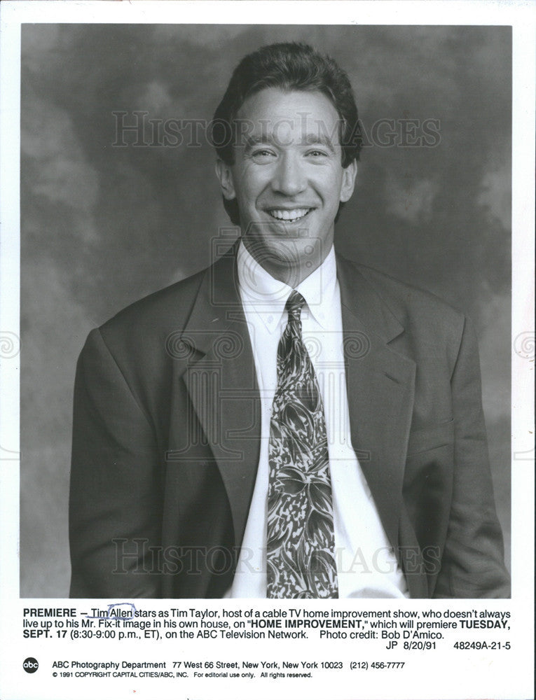 Undated Press Photo Tim Allen as Tim Taylor in &quot;Home Improvement&quot; - Historic Images