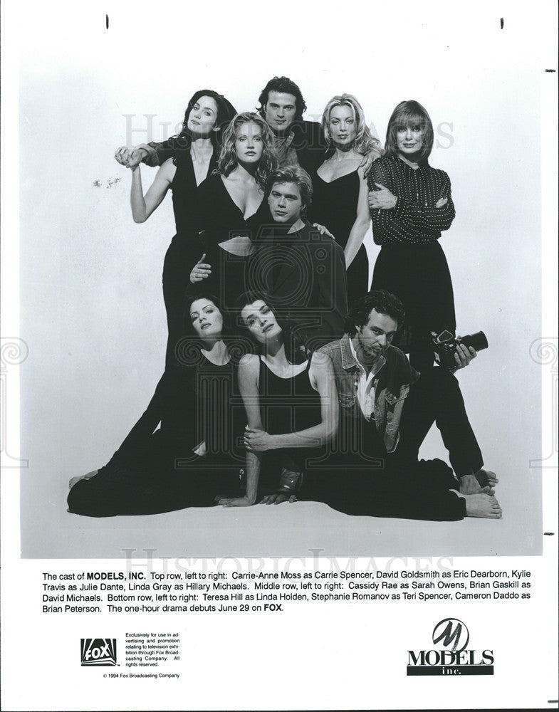 1994 Press Photo Carrie-Anne Moss David Goldsmith Kylie Travis Linda Gray - Historic Images