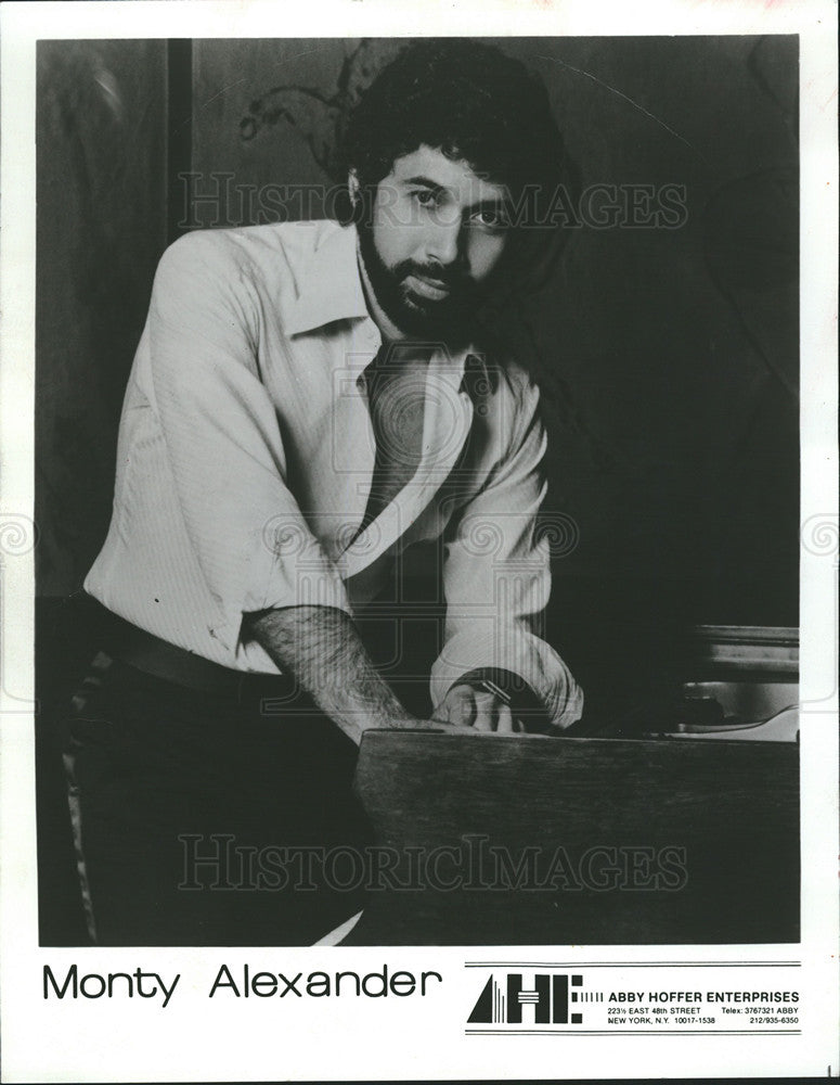 1989 Press Photo Monty Alexander Jamaican Jazz Pianist Musician - Historic Images