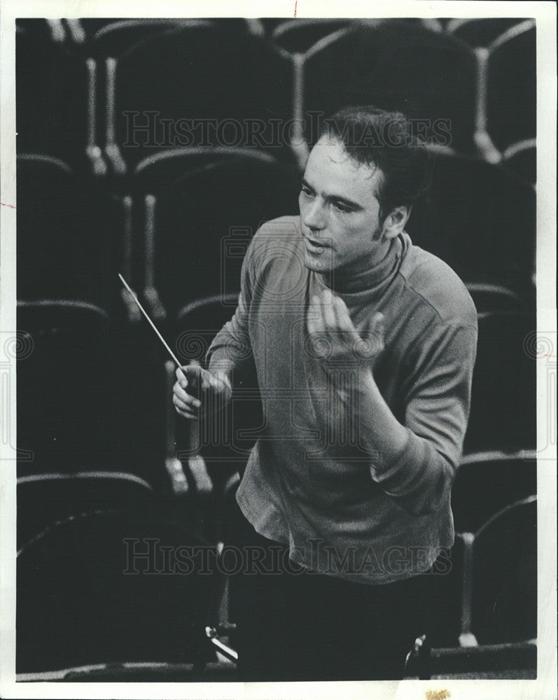 1973 Press Photo Dietfried Bernet Conductor Ravinia Illinois - Historic Images