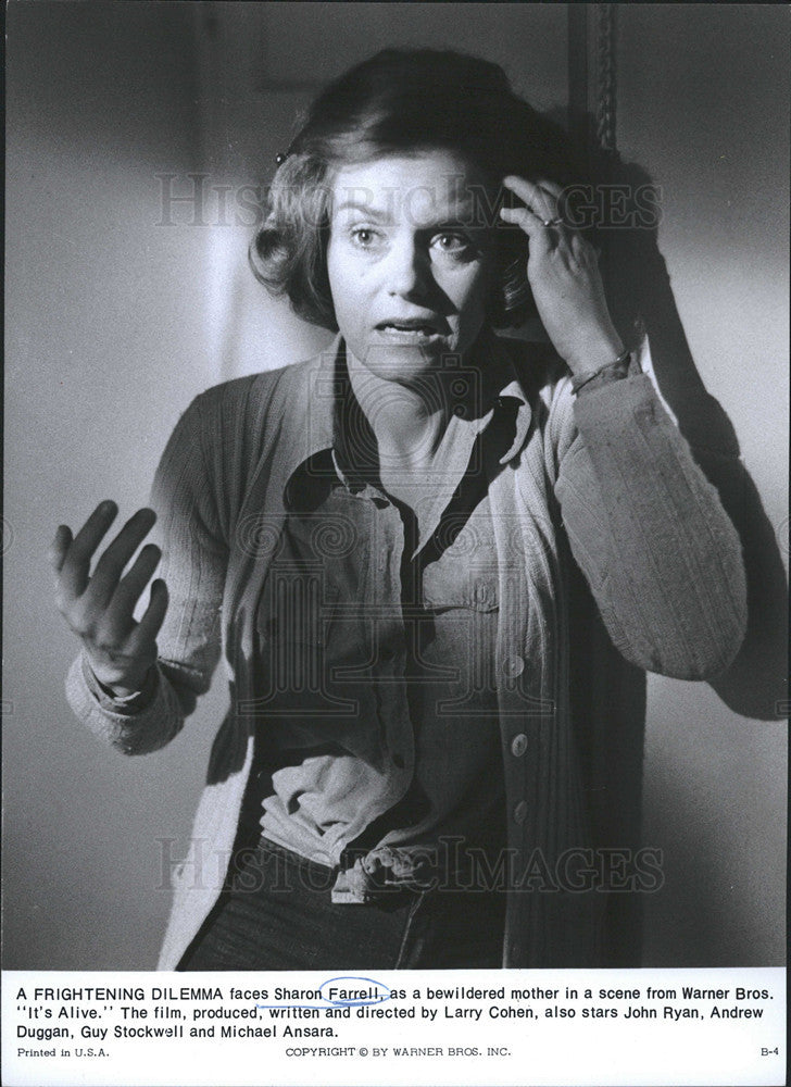 1977 Press Photo Sharon Farrell/Actress - Historic Images