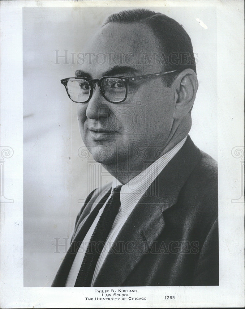 1970 Press Photo Philip B. Kurland/Law Professor/University Chicago - Historic Images