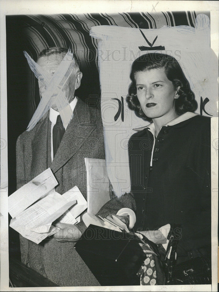 1953 Press Photo Viscount Astor William Astor Wife Queen Mary Liner - Historic Images