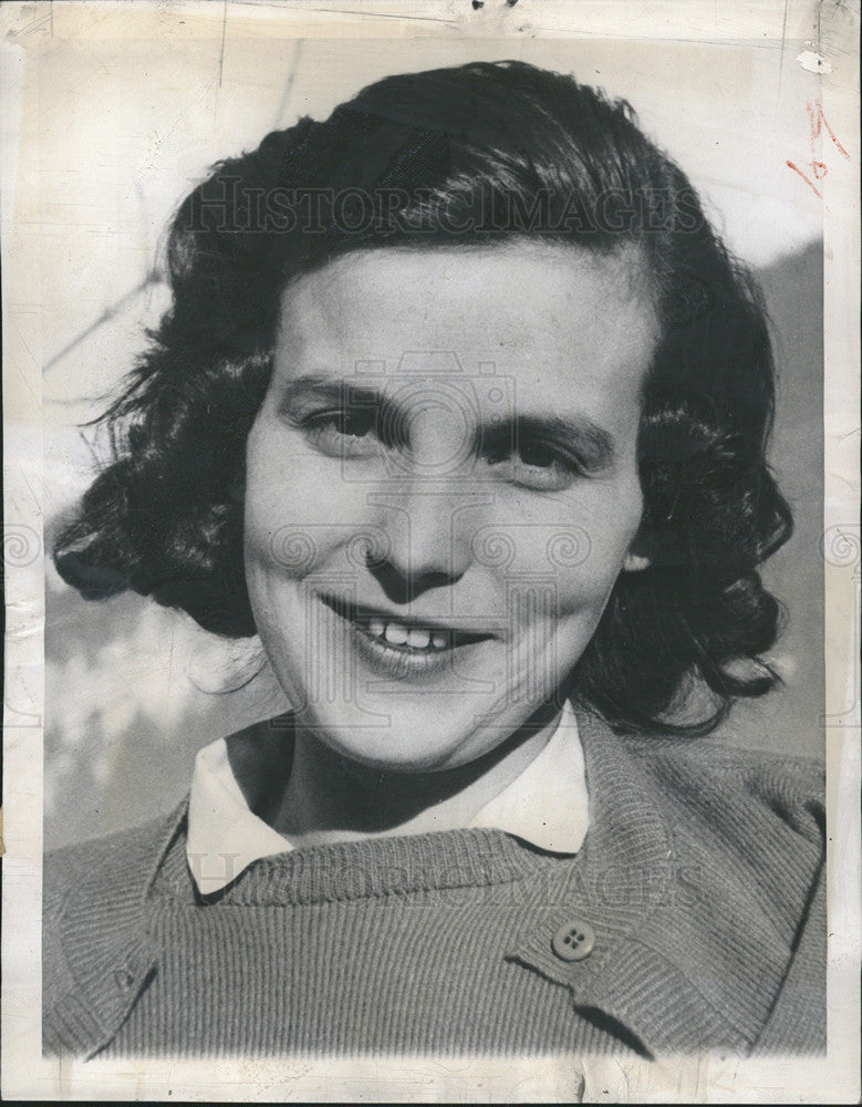 1946 Press Photo Princess de Rethy, Wife of Belgium&#39;s King Leopold, Switzerland - Historic Images