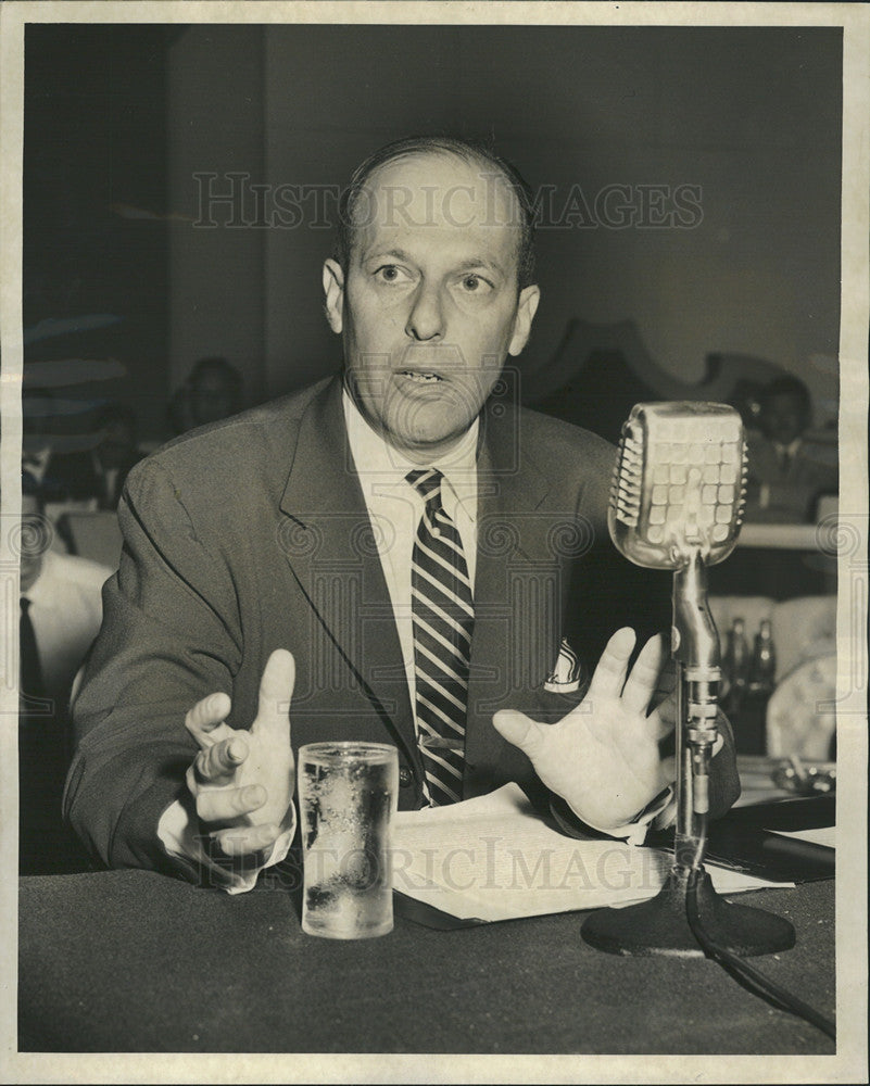 1956 Press Photo Alfred Lilienthal, National Committee for Security and Justice - Historic Images