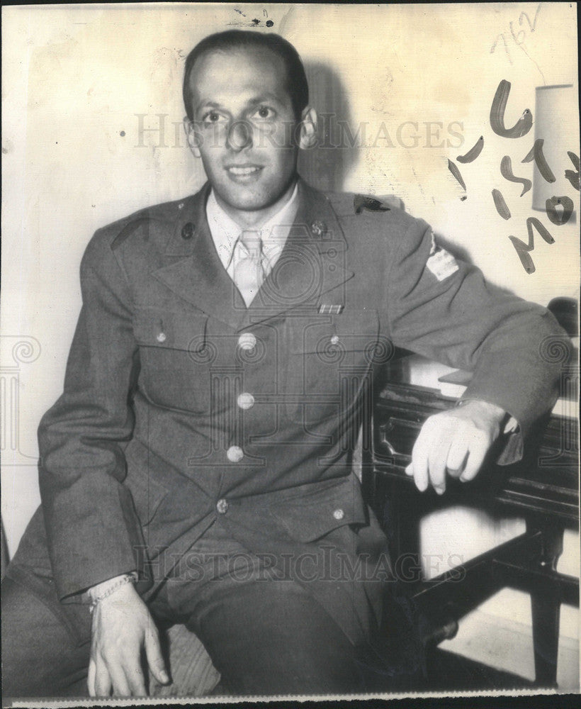 1945 Press Photo Private Alfred Lilienthal Representing Veterans, San Francisco - Historic Images