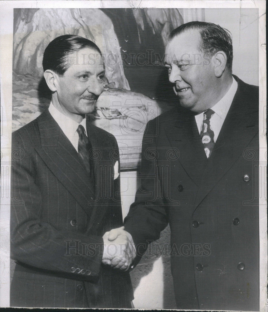 1950 Press Photo Nasrollah Entezam, President of the United Nations - Historic Images