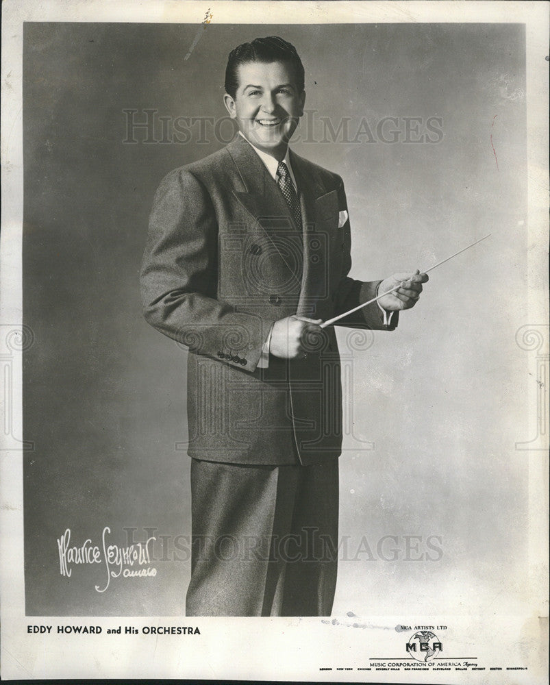 1955 Press Photo Musician Eddy Howard - Historic Images