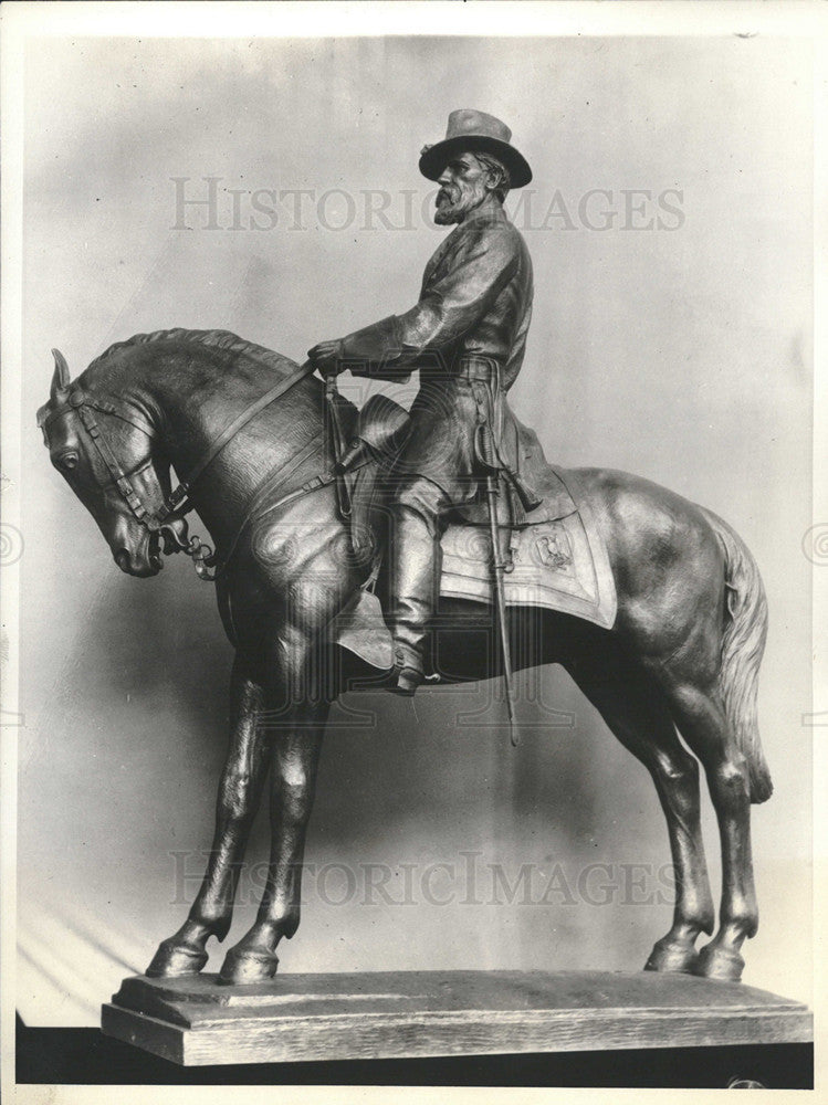 1952 Press Photo oliver howard statue - Historic Images