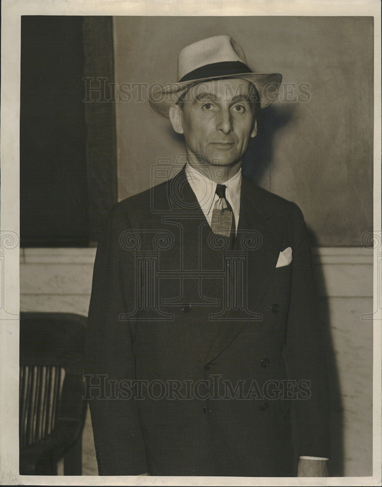 1940 Press Photo Arnold W Kruse, Indicted with Annenberg - Historic Images