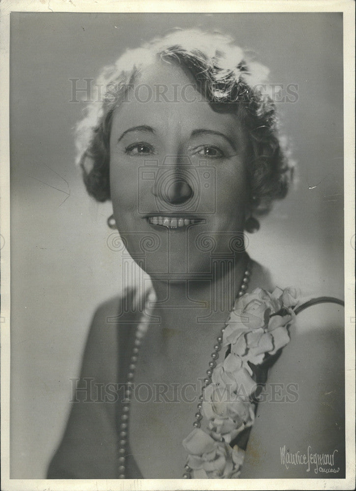 1936 Press Photo Mrs Ernest Kruetgen Chicago Postmaster Soloist Chicago - Historic Images