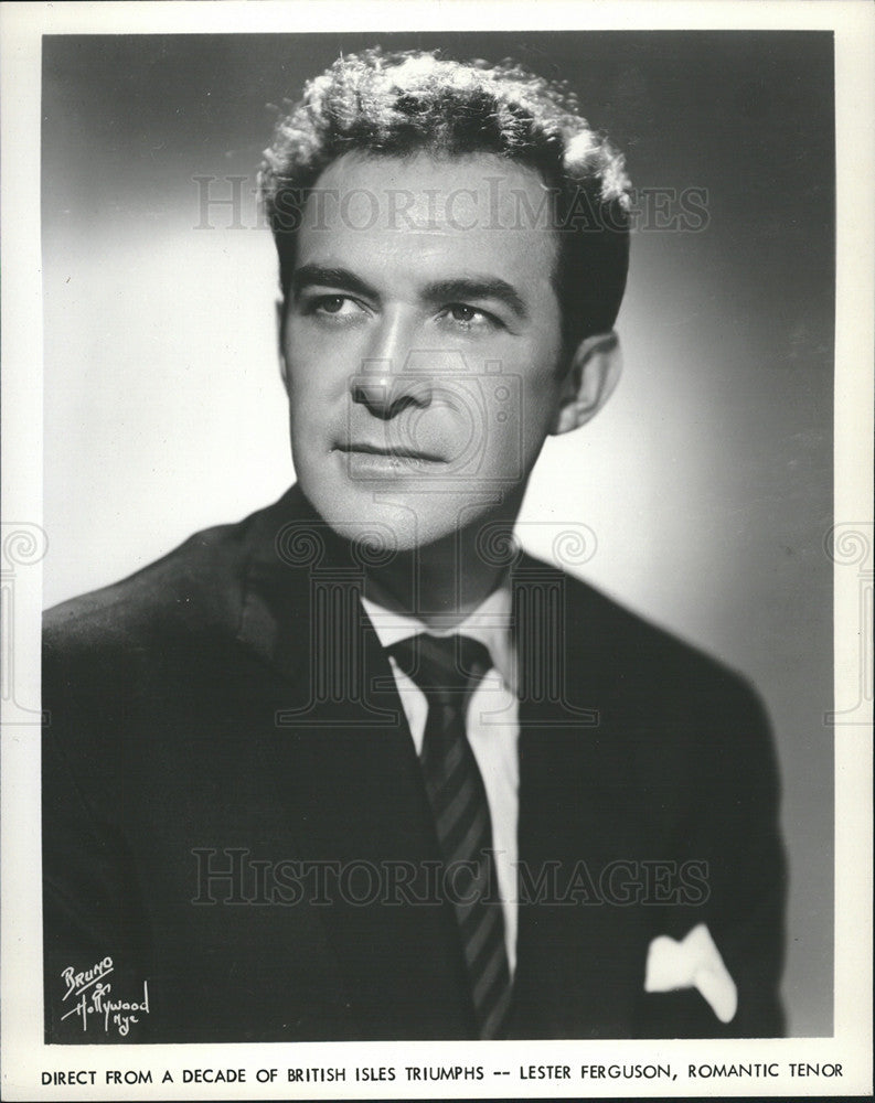 Undated Press Photo British Tenor Lester Ferguson - Historic Images