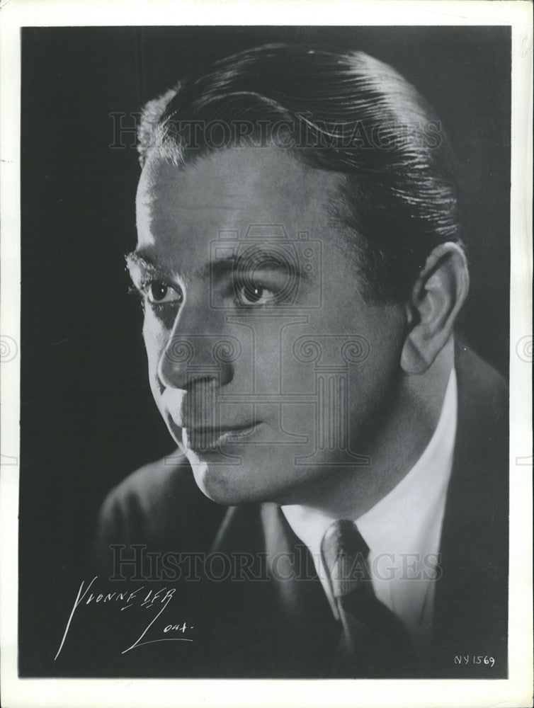 Undated Press Photo Charles Kullman Tenor Opera Singer - Historic Images