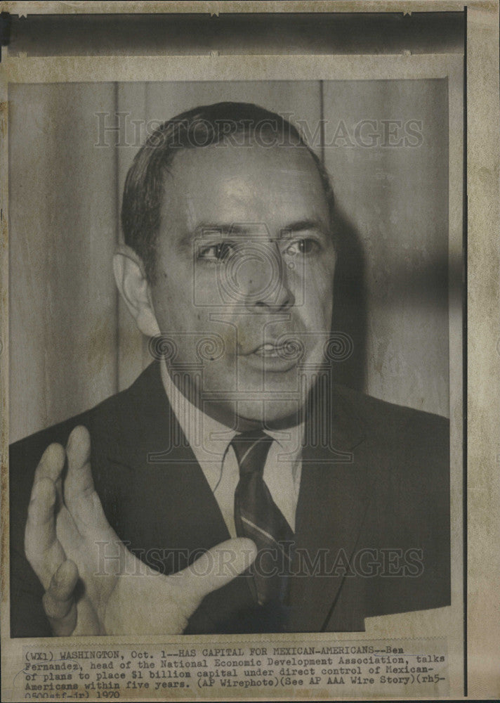 1990 Press Photo Sen.  Fernandes head of the national Economic Development Assoc - Historic Images