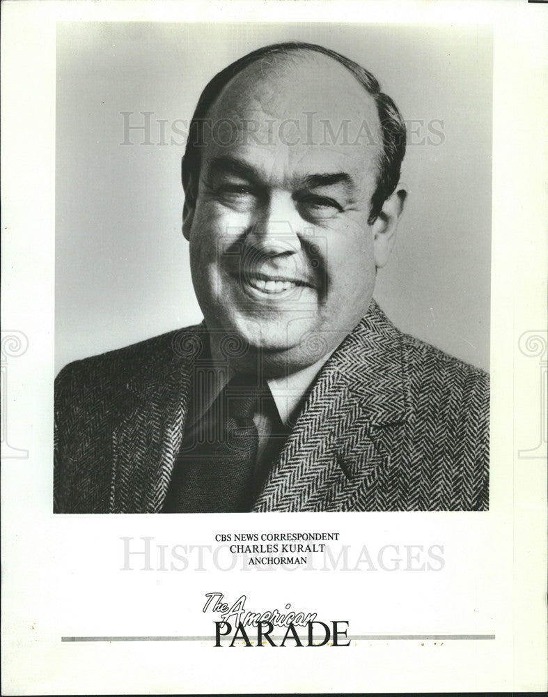 Undated Press Photo Charles Kuralt News Correspondent Anchorman CBS Television - Historic Images