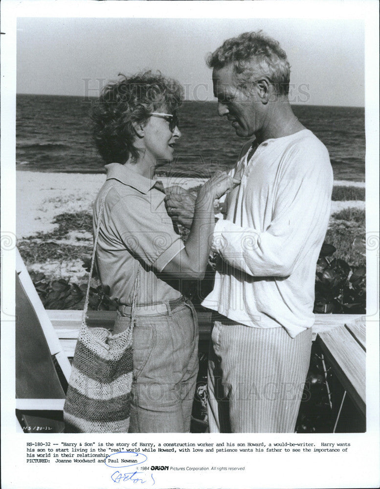 1984 Press Photo Joanne Woodward and Paul Newman - Historic Images