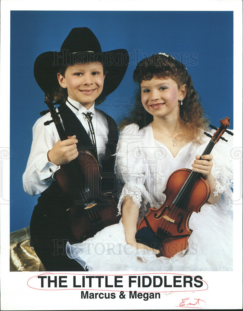 1995 Press Photo The Little Fiddlers Marcus And Megan Violinists - Historic Images