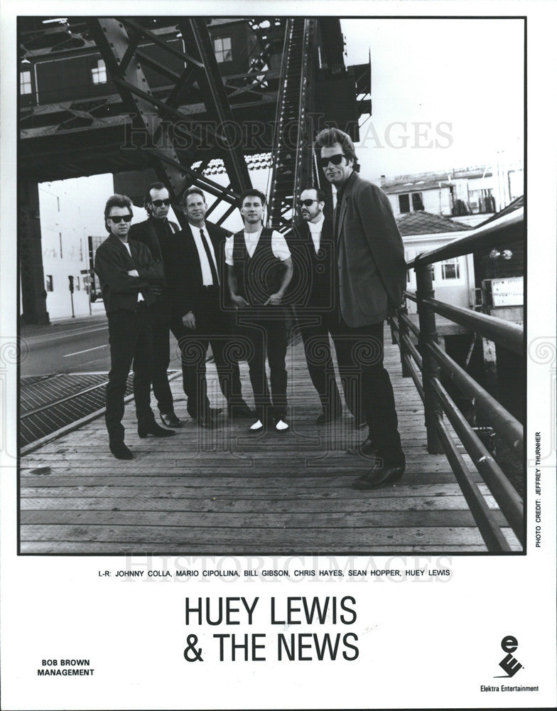 1995 Press Photo Musicians Huey lewis &amp; the News - Historic Images