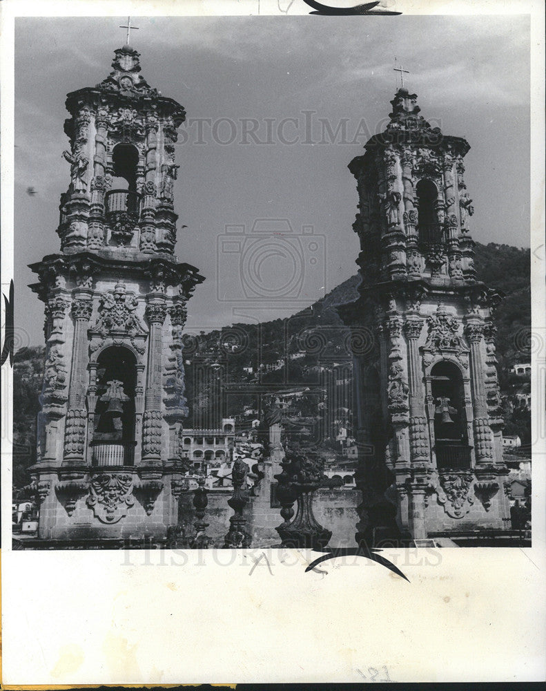 1961 Press Photo Taxco Mexico Church Of Santa Prisca Also Known Borda Cathedral - Historic Images