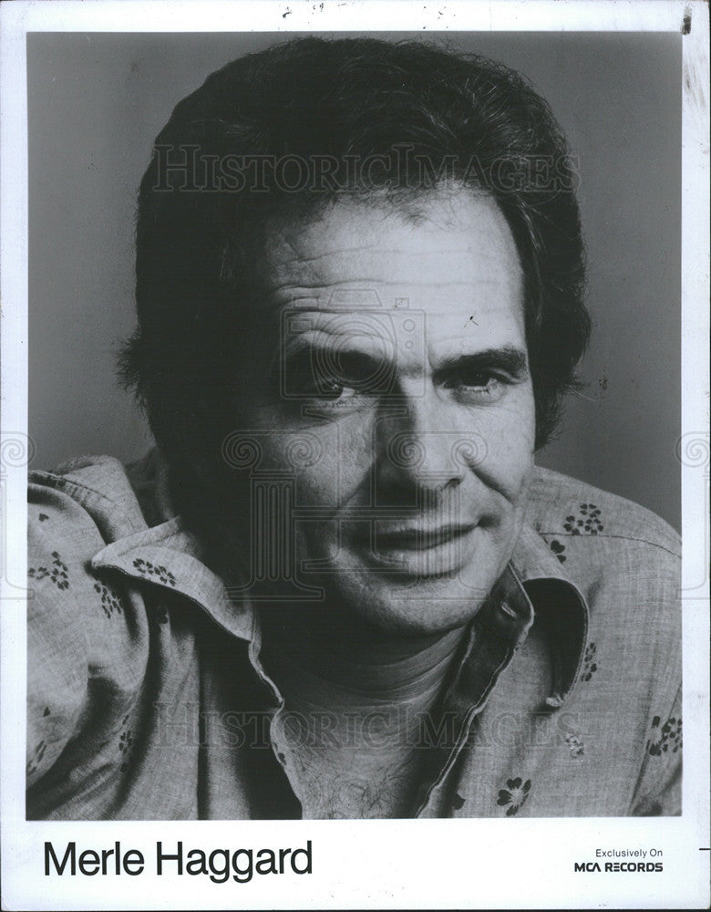 1980 Press Photo Merle Haggard/Country Music Singer/Guitarist/Fiddler/Songwriter - Historic Images