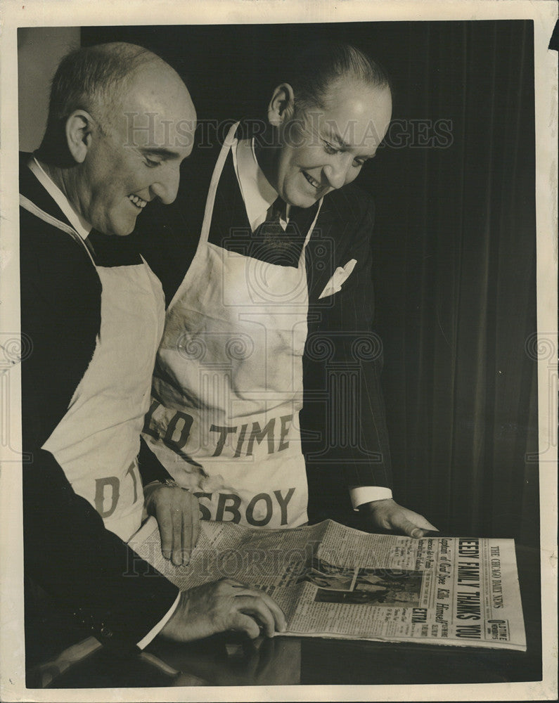 1940 Press Photo Judge Mathew harrigan president Old Time Newsboys - Historic Images