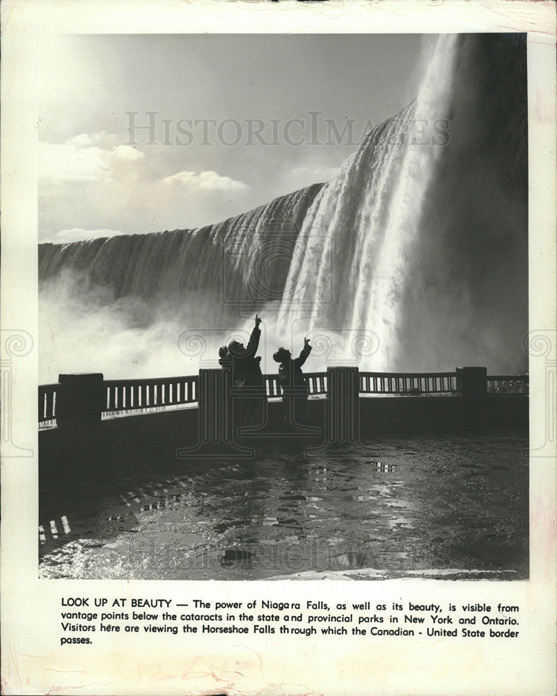 1965 Press Photo Niagara Falls Horseshoe Falls - Historic Images