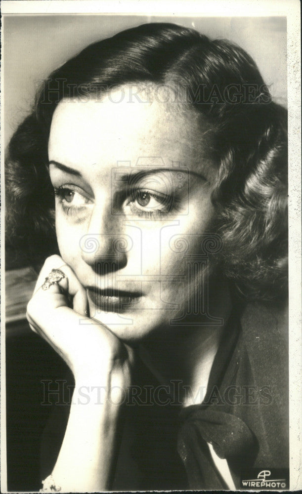 1937 Press Photo Actress Judith Allen - Historic Images