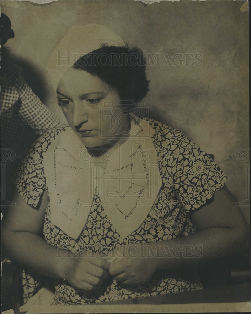 1935 Press Photo Mrs. Irma Alteria, widow of &quot;Two-Gun Louie&quot; - Historic Images