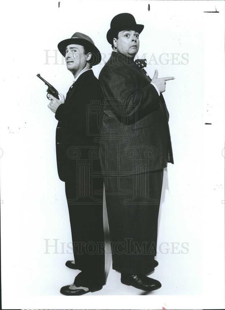 1991 Press Photo Kevin Pollack and Bob Amaral &quot;Morton and Hayes&quot; - Historic Images