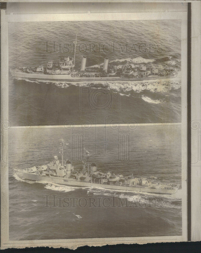 1968 Press Photo The USS Turner and the USS Dyess near the Black Sea - Historic Images