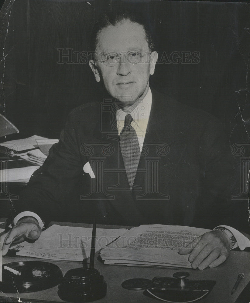 1947 Press Photo James Morrill, President of University of Minnesota - Historic Images