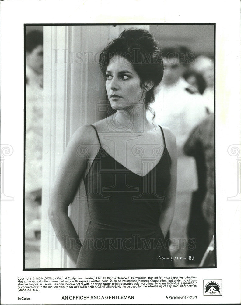 1983 Press Photo Actress Deborah Winger In Movie &quot;An Officer And A Gentleman&quot; - Historic Images