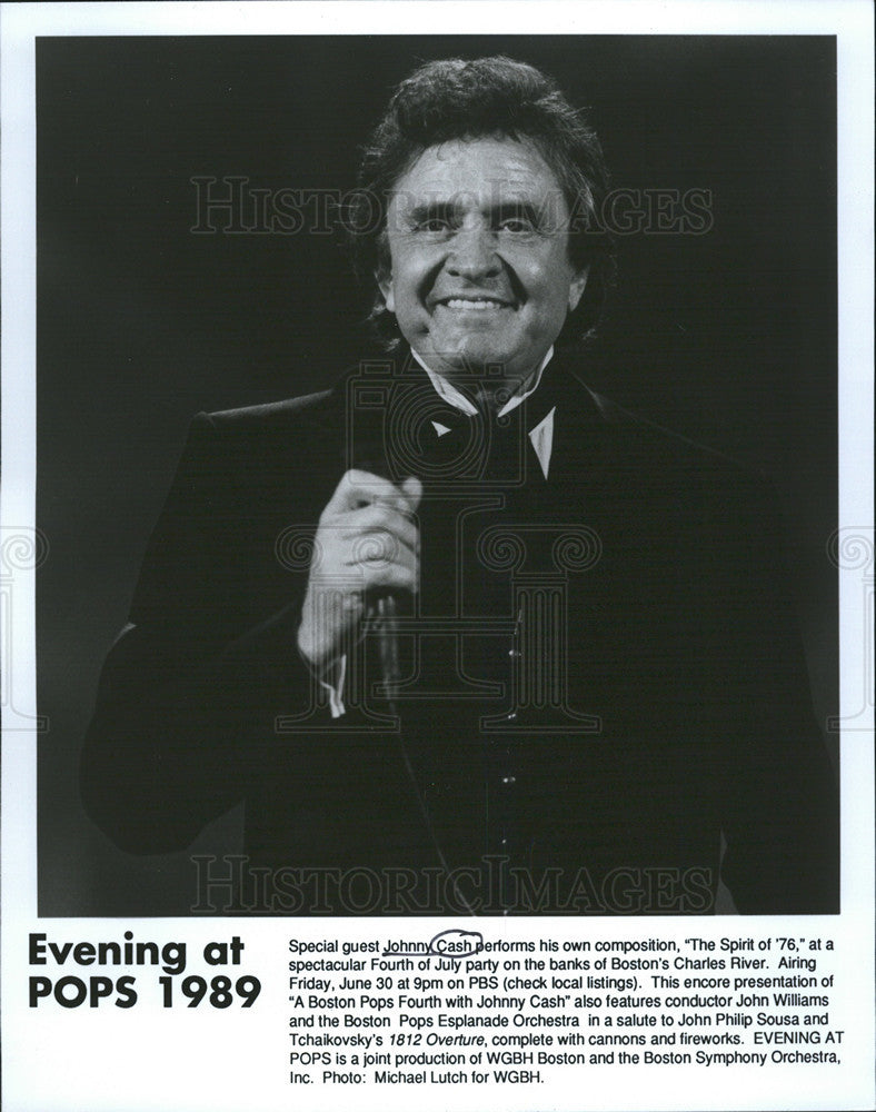 1996 Press Photo  Actor Johnny Cash - Historic Images