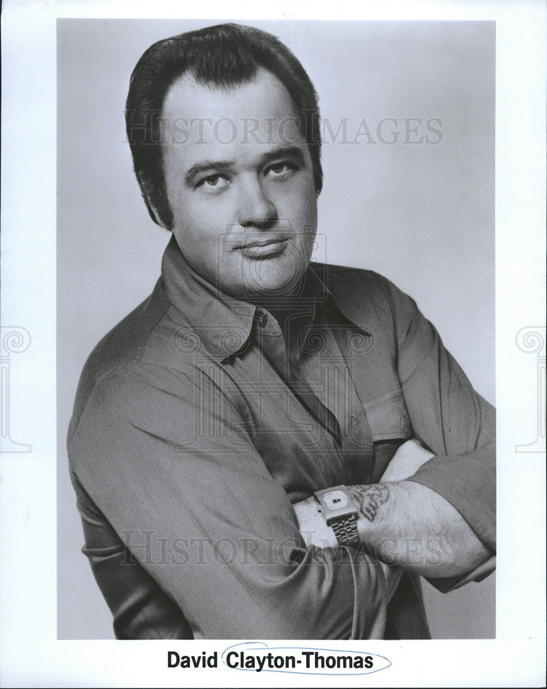 Press Photo Entertainer David Clayton-Thomas - Historic Images