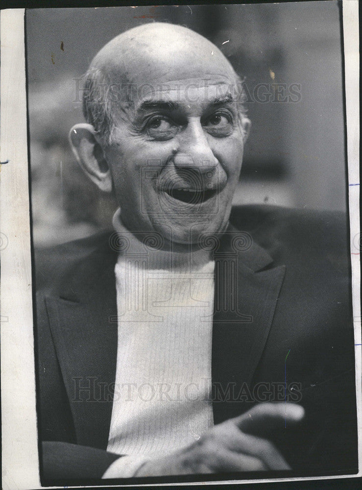 1974 Press Photo  Myron Cohen Entertainer - Historic Images
