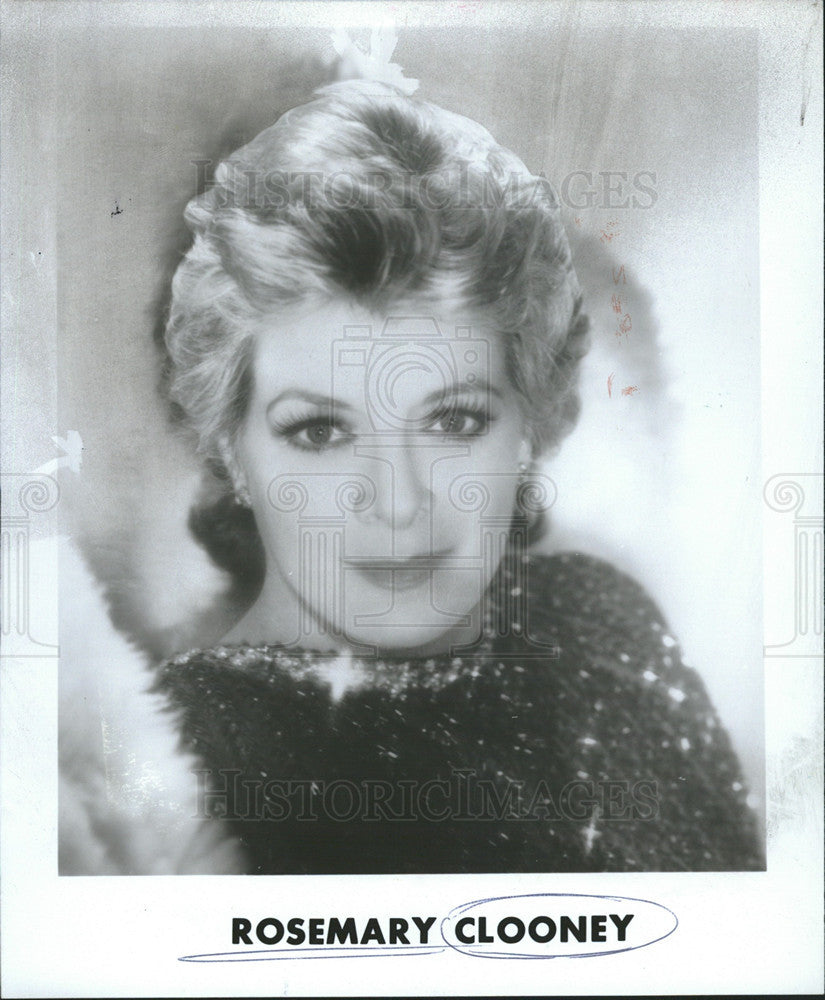 1981 Press Photo Rosemary Clooney - Historic Images