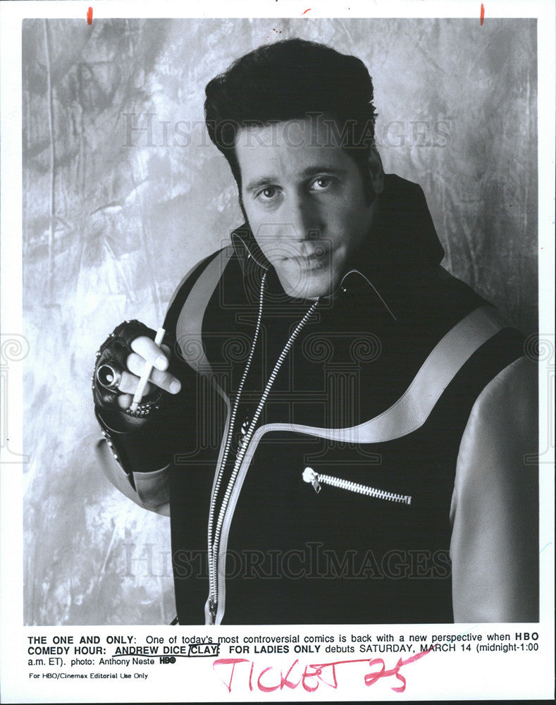 1993 Press Photo Andrew Dice Clay in &quot;For Ladies Only&quot; - Historic Images