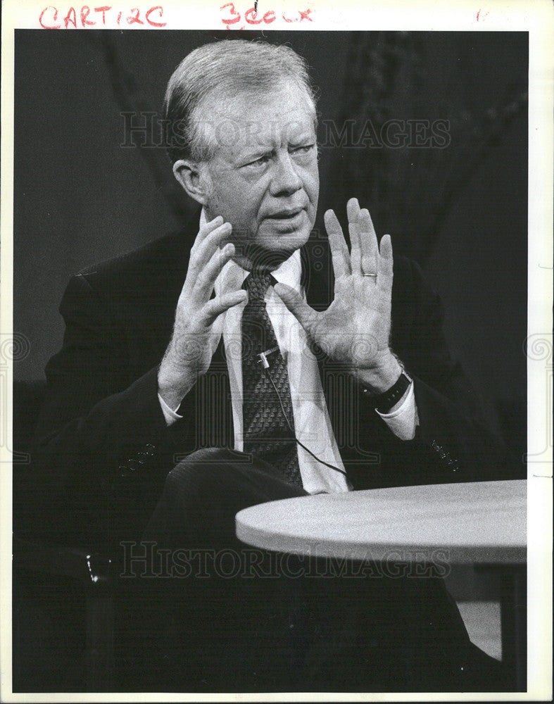1983 Press Photo Former President Jimmy Carter - Historic Images