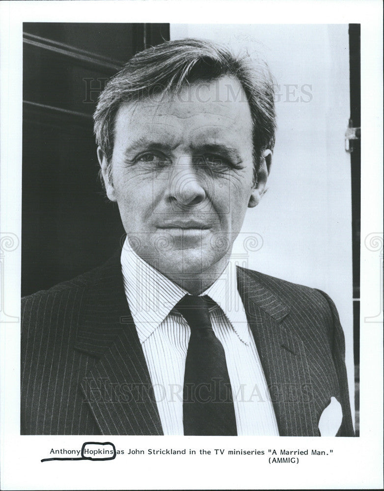 1986 Press Photo Anthony Hopkins  -  Actor - Historic Images