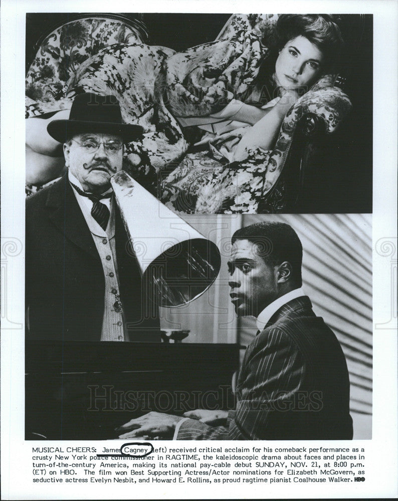 1982 Press Photo James Cagney as a Police Commissioner in &quot;Ragtime&quot; - Historic Images