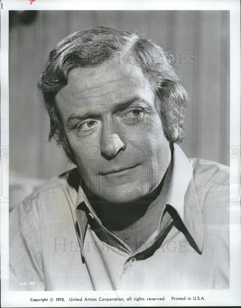 1975 Press Photo Michael Caine - Historic Images