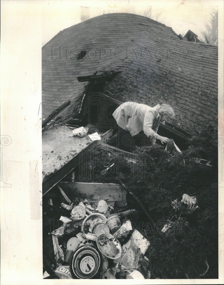 1985 Press Photo Elderly Elgin Couple were Critically Injured un an Explosion - Historic Images