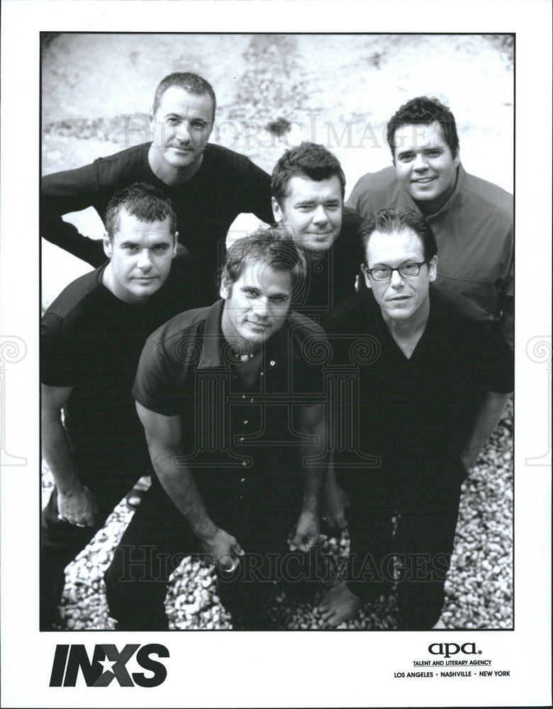 2002 Press Photo Boy Band INXS In Excess - Historic Images