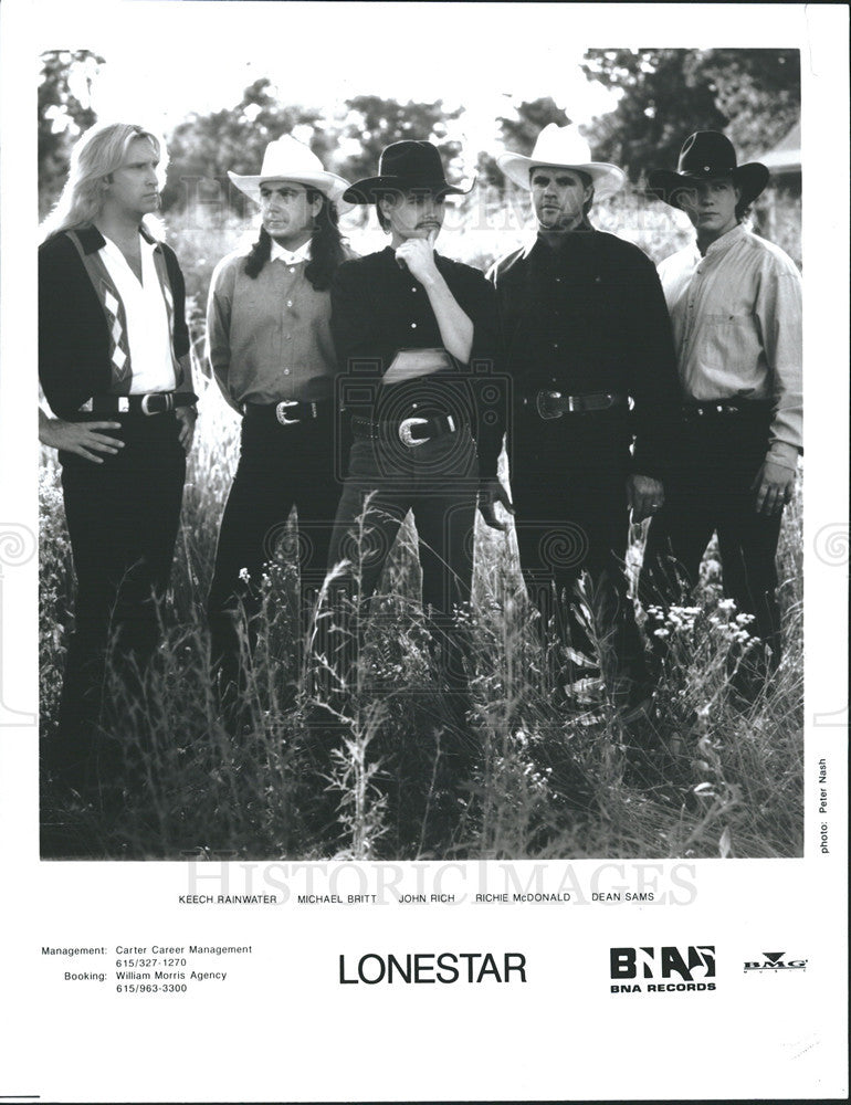 1995 Press Photo Country Rock Band Lonestar - Historic Images